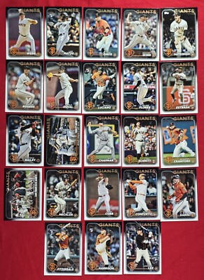 2024 Topps Series 1 & 2 SAN FRANCISCO GIANTS 23-card Team Set Lee Harrison Webb-image