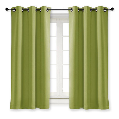 Blackout Curtain Window Drape Panel Noise Reducing Window Decoration Blackout...-image