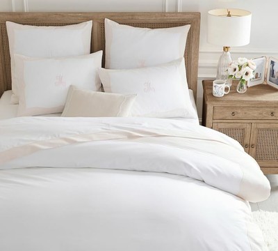 Pottery Barn Monique Lhuillier Daphne Full Queen Duvet 2 standard 2 euro sham M-image