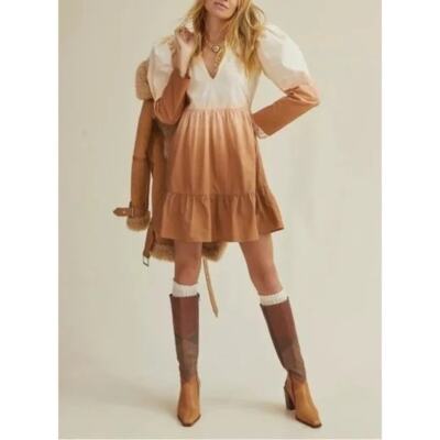 Stella Pardo x Anthropologie Dip Dye Ombre Mini Dress - L-image