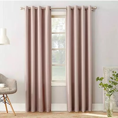 New Barrow Energy Efficient Grommet Curtain Panel 54x84 Inch Quality ...-image