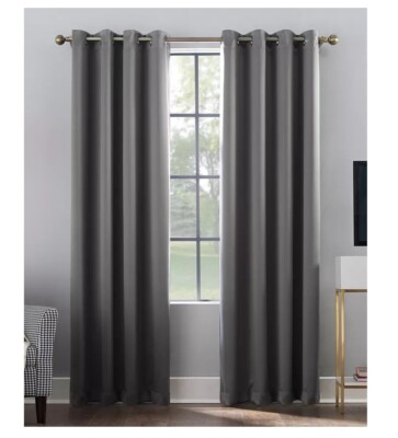 Sun Zero Oslo Theater Grade Extreme Blackout Grommet Top Curtain Panel - 52X63