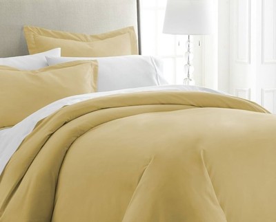 Ienjoy Home Gold Premium Ultra Soft 3-Piece King/Cal King Duvet Cover Set-image