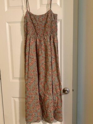 Dip Linen Dress, Size L-image