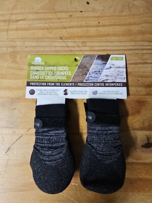 FouFou Dog 82547 2017 Rubber Dipped Socks, X-Large, Black-image