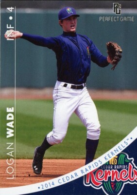 2014 Team Issue Cedar Rapids Kernels LOGAN WADE RC TWINS AUSTRALIA-image