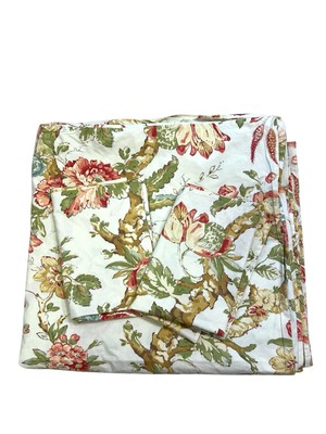 Pottery Barn KatherinePalampore Floral Queen Duvet Cover & 2 Std Shams Cotton-image