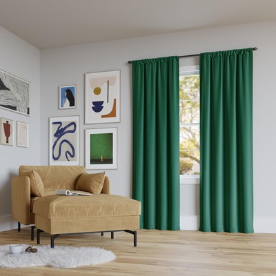 Rianna Theater Extreme 100% Blackout Rod Pocket Curtain Panel, 40