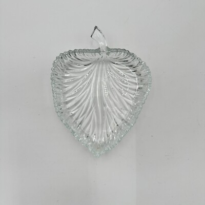 Mikasa Studio Nova Summer Leaf Crystal Tray Candy Dish-image