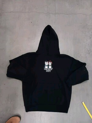 Rip N Dip Kiss Graphic Hoodie Size Large *NEW* Cats-image