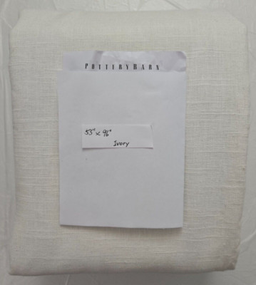 Pottery Barn 3-in-1 Pole Top Custom Emery Blackout Lining 1-Curtain 96