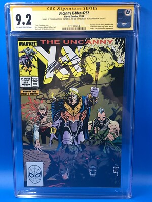 Uncanny X-Men #252 - Marvel - CGC SS 9.2- Signed by Leonardi, Jim Lee, Claremont-image