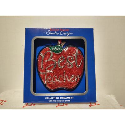 Best Teacher Ornament by Regent Square Studio Design-image