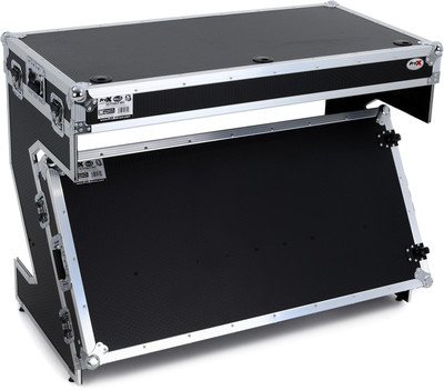 ProX Z-Table Folding Mobile DJ Workstation and Flight Case-image