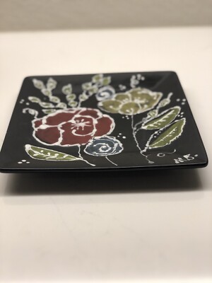 Studio Art Pottery Trinket Dish Signed-image