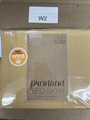 Ienjoy Home Premium Bed Skirt, King, Mustard-image