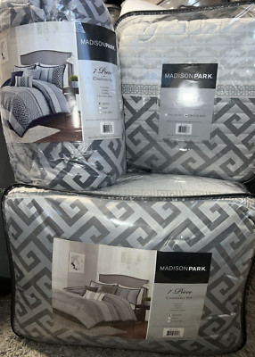 Madison Park Bennett 7 Pc Comforter Set or 4 Pc Coverlet, NWT- You Choose-image