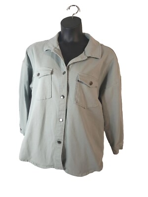 Sz XL dip Sage Jacket.  Ladies Stretch Shirt Preowned -image