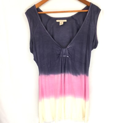 Jonathan Martin Low Cut Womens Tank Top Size XL Dip Dye Slimming Sleeveless EUC-image