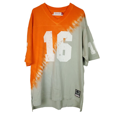 Peyton Manning Tennessee Vols Mitchell & Ness NCAA L Large Shirt #16 Dip Dye New-image