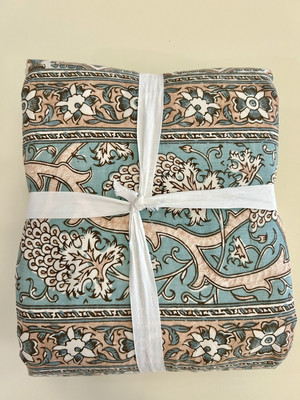 Pottery Barn Selena Kalamkari Medallion Block Print Full/Queen Duvet NWOT-image