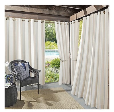 Sun Zero 84 in. Grommet Indoor/Outdoor Window Curtain Panel Room Darkening New-image
