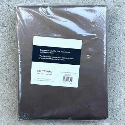 Sun Zero Barrow Energy Efficient Rod Pocket Door Panel 54x72 Mocha Brown NIP-image