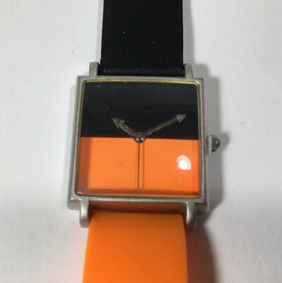 Vintage ACME Studio “Nero E Flouro” Quartz Wrist Watch by JOHANNA GRAWUNDER-image