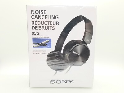 Brand New Factory Sealed! Sony Noise Cancelling Portable Headphones MDRZX110NC-image