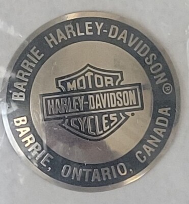 BARRIE HARLEY DAVIDSON OF BARRIE  ONTARIO LARGE DOMED DIP DOT BRAND NEW-image