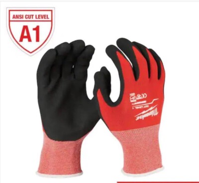 Milwaukee 48-22-8903 Cut Level 1 Nitrile Dipped Gloves X-LARGE 6pk-image