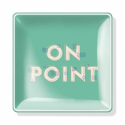 Fringe Studio On Point Green Square Tray 4.5