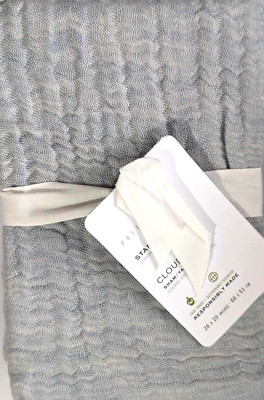 NWT POTTERY BARN CLOUD LINEN BLUE STANDARD PILLOW SHAM #1  7714448-image