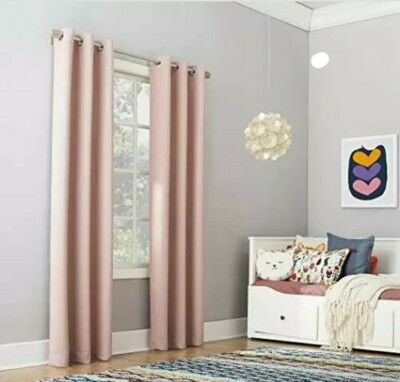 Sun Zero Riley Kids Bedroom Blackout Grommet Curtain Panel, 40