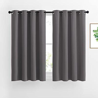 Blackout Short Kitchen Window Curtains for Bedroom - Window Treatment Thermal...-image