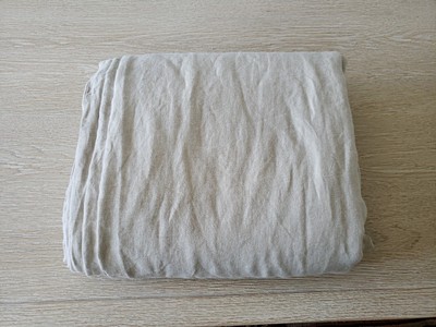 Pottery Barn Belgian Flax Linen Duvet Cover King/Cal King Dark Flax Outlet Duvet-image