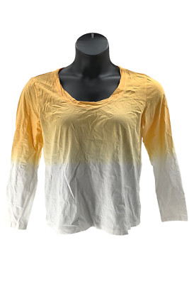 Candace Cameron Bure The Ocean Dipped Long-Sleeve Tee Apricot-image