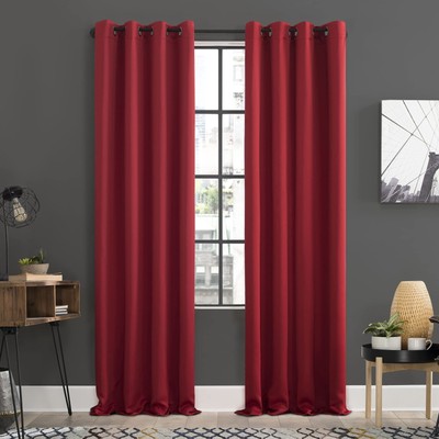 Soho 2-pack Blackout Energy Efficient Grommet Curtain Panel Pair, 54