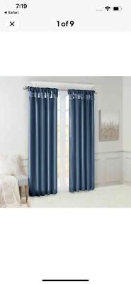 Madison Park Emilia 120-Inch Twist Tab Top Window Curtain Panel in Teal-image