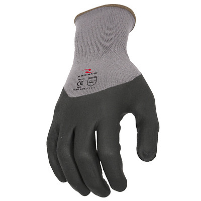 RADIANS RWG12 Nylon/Spandex Micro-Foam Nitrile 3/4 Grip Gloves-image