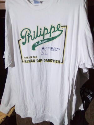 Phillippe The Original Home Of The French Dip Sandwich Vtg T Shirt Size Xl-image
