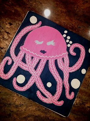 Pottery Barn Kids Jellyfish Decorative Beaded Pillow Sham Cover 16x16