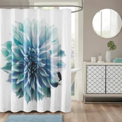 Madison Park Floral Cotton Shower Curtain-image