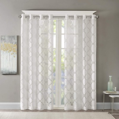 Eden Single Curtain for Bedroom, Modern Contemporary Light Sheers for Living ...-image