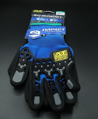 Mechanix Wear Gloves, SpeedKnit, Hppe Nitrile Dipped, Impact Protection, L/XL-image