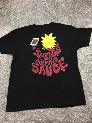 Rick & Morty Shirt Mens Size XL Black Szechuan Dipping Sauce-image