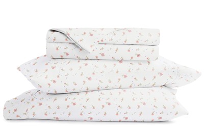 Double-Brushed Patterned Microfiber Queen Sheet Set 4 Piece – Oeko-TEX Certif...-image