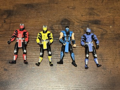 Mortal Kombat Klassic Set Cyrax Sektor Smoke Sun-Zero lot Jazwares-image