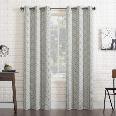 Kenwood Chevron Blackout Grommet Curtain Panel, 40