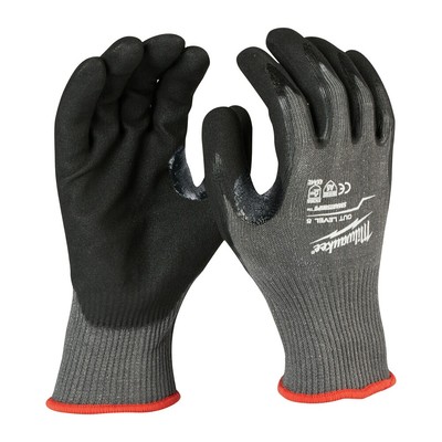 Milwaukee 48-22-8954 Cut Level 5 Double Nitrile Dipped Gloves, Nylon/HPPE, XXL-image